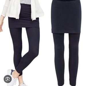 Women's Blue Skirted Leggings